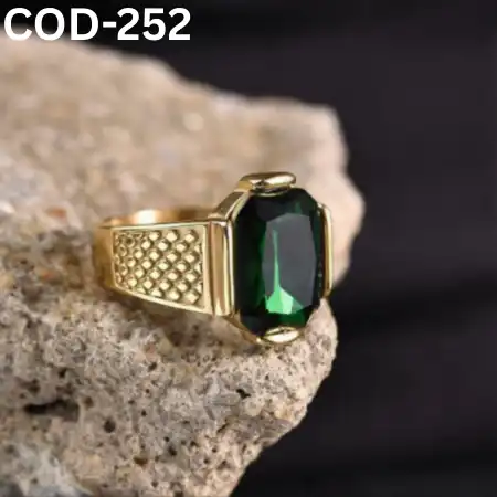 Vip অরজিনাল পান্না পাথর হাতের আংটি-COD-252